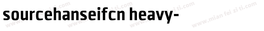 sourcehanseifcn heavy字体转换